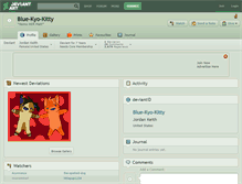 Tablet Screenshot of blue-kyo-kitty.deviantart.com
