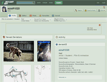 Tablet Screenshot of ezra91020.deviantart.com