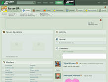 Tablet Screenshot of burner-rp.deviantart.com
