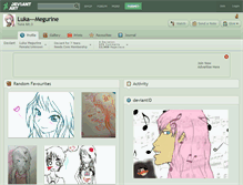 Tablet Screenshot of luka---megurine.deviantart.com