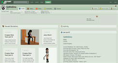 Desktop Screenshot of gothicemo.deviantart.com