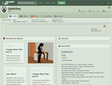 Tablet Screenshot of gothicemo.deviantart.com