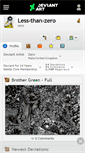 Mobile Screenshot of less-than-zero.deviantart.com