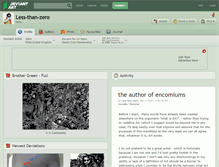 Tablet Screenshot of less-than-zero.deviantart.com
