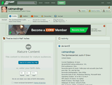 Tablet Screenshot of catmandingo.deviantart.com