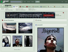 Tablet Screenshot of abigorish.deviantart.com