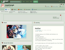 Tablet Screenshot of josephseraph.deviantart.com