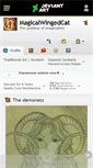 Mobile Screenshot of magicalwingedcat.deviantart.com