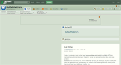 Desktop Screenshot of getgetwatchers.deviantart.com
