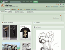 Tablet Screenshot of buka-limon.deviantart.com