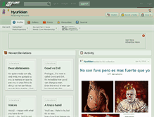 Tablet Screenshot of hyurikken.deviantart.com