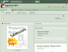 Tablet Screenshot of megawinter-nights.deviantart.com