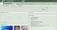 Desktop Screenshot of great-animejunkie.deviantart.com