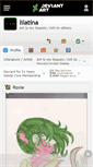 Mobile Screenshot of lilatina.deviantart.com