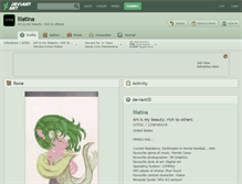 Tablet Screenshot of lilatina.deviantart.com
