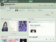 Tablet Screenshot of mistress-nine-club.deviantart.com