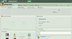 Desktop Screenshot of djdragonblood.deviantart.com