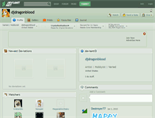 Tablet Screenshot of djdragonblood.deviantart.com