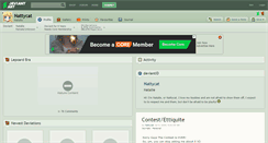 Desktop Screenshot of nattycat.deviantart.com