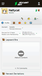 Mobile Screenshot of nattycat.deviantart.com