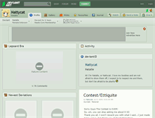 Tablet Screenshot of nattycat.deviantart.com