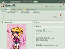 Tablet Screenshot of killerqueen400.deviantart.com