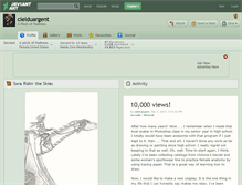Tablet Screenshot of cielduargent.deviantart.com