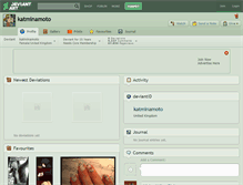 Tablet Screenshot of katminamoto.deviantart.com