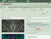 Tablet Screenshot of gamerdude500.deviantart.com