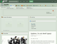 Tablet Screenshot of kyuriko.deviantart.com