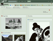 Tablet Screenshot of delacorr.deviantart.com