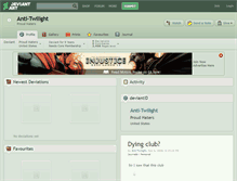 Tablet Screenshot of anti-twilight.deviantart.com