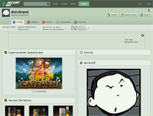 Tablet Screenshot of drewbrand.deviantart.com