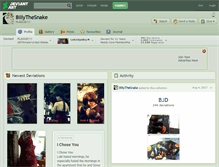 Tablet Screenshot of billythesnake.deviantart.com