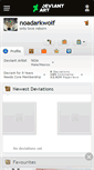 Mobile Screenshot of noadarkwolf.deviantart.com