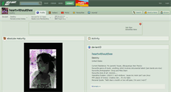Desktop Screenshot of heartwithoutthee.deviantart.com