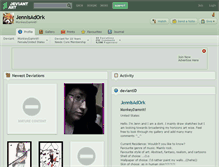 Tablet Screenshot of jennisadork.deviantart.com