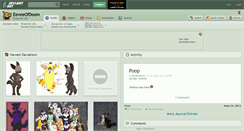 Desktop Screenshot of eeveeofdoom.deviantart.com