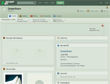 Tablet Screenshot of greensnow.deviantart.com