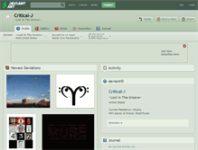 Tablet Screenshot of critical-j.deviantart.com