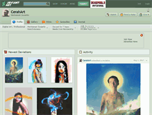 Tablet Screenshot of cerahart.deviantart.com