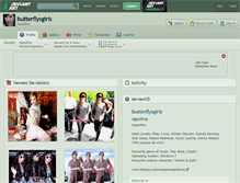 Tablet Screenshot of butterflysgirls.deviantart.com