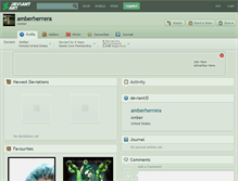 Tablet Screenshot of amberherrera.deviantart.com
