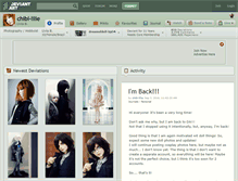 Tablet Screenshot of chibi-lilie.deviantart.com