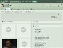 Tablet Screenshot of jamieknight.deviantart.com