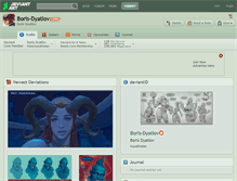 Tablet Screenshot of boris-dyatlov.deviantart.com