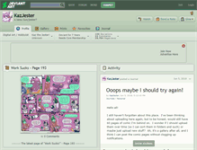 Tablet Screenshot of kazjester.deviantart.com
