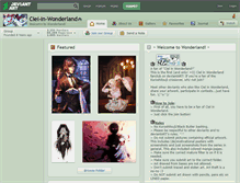 Tablet Screenshot of ciel-in-wonderland.deviantart.com