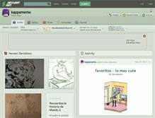 Tablet Screenshot of kappamemo.deviantart.com