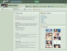 Tablet Screenshot of graylu-fans.deviantart.com